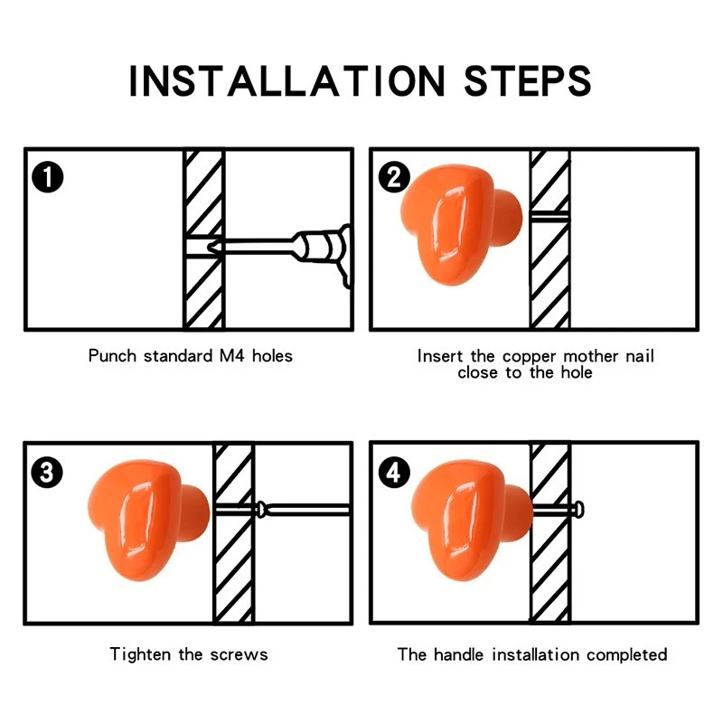 Vintage Door Knobs Classic Ceramic Cupboard Cabinet Drawer Pull Handles Room - Image 4 of 4