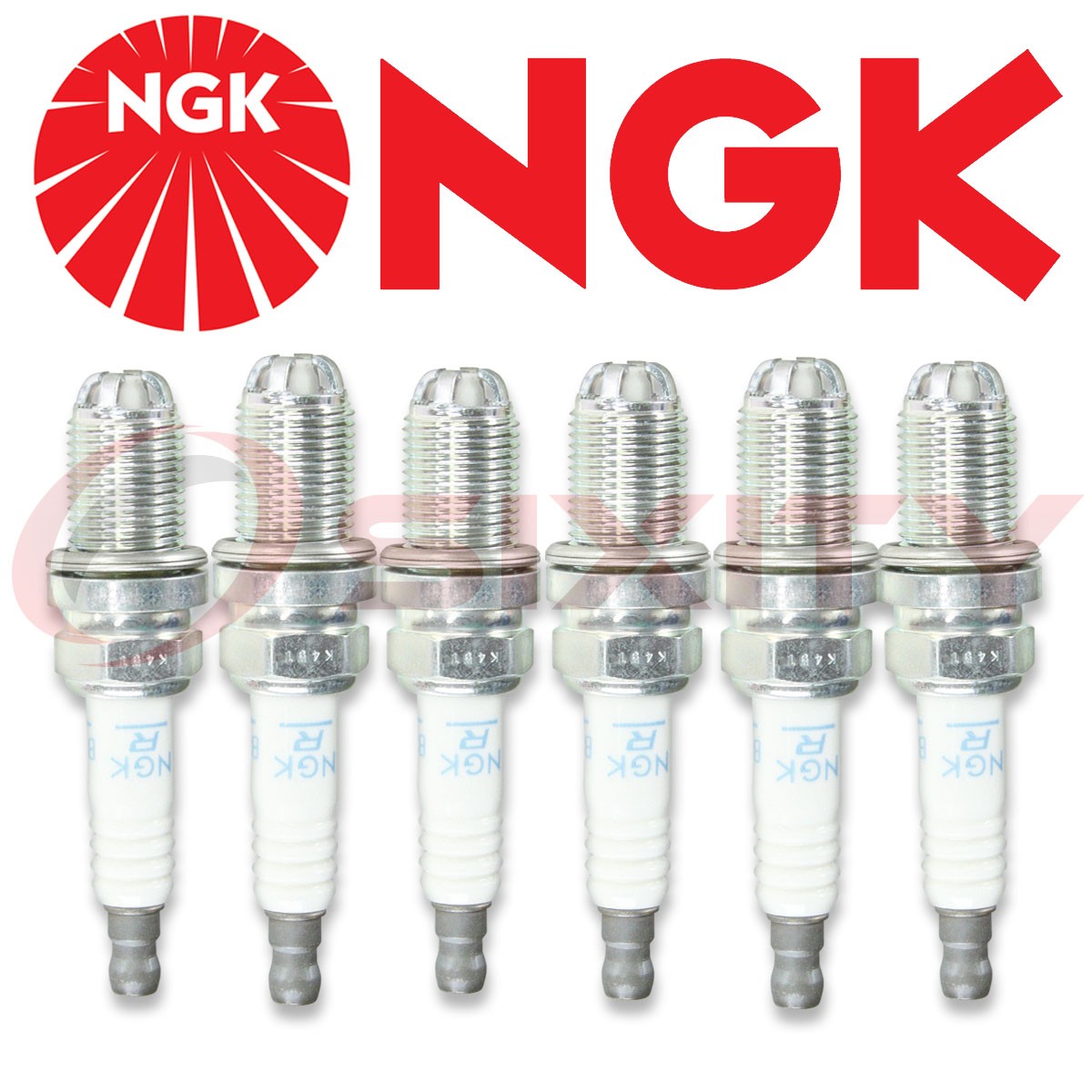 Set of 6 NGK 3199 Laser Platinum Spark Plugs BKR6EQUP