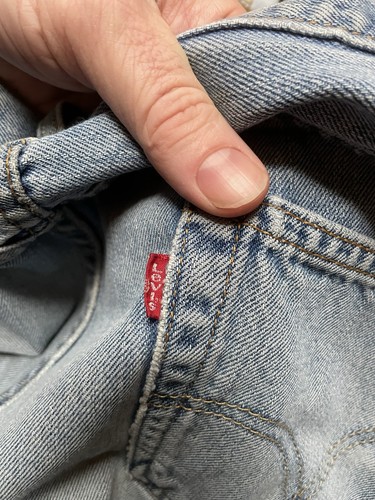 Jeans vintage Levis 550 para hombre 34x32 azul calce relajado pierna cónica denim años 90 - Imagen 13 de 17
