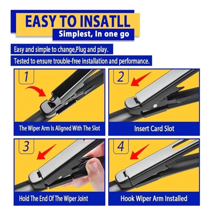 2x Limpiaparabrisas Delantero 20" y 20" para BMW E82 1 Series M 120i 125i 128i Foto 3 de 4