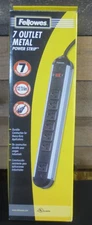 Fellowes CRC99089 Seven-Outlet Metal Heavy Duty Power Strip (J7)