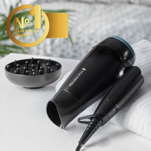 Remington On The Go D1500 Compact Hair Dryer Black - Picture 3 of 7