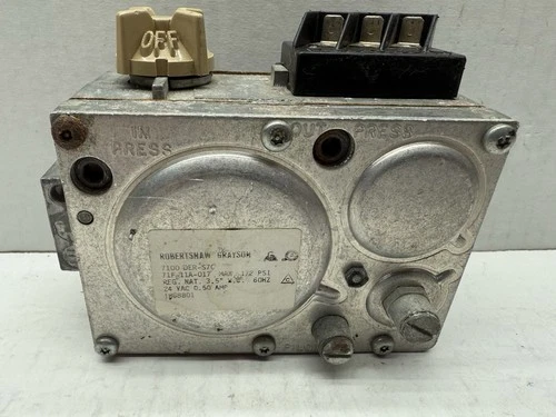 ROBERTSHAW 7100 DER-S7C HVAC Furnace Gas Valve 71F-11A-017 18G8801