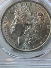 1885-O Morgan Silver Dollar PCGS MS62 Frosty White Gem  90% Fine Silver