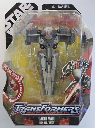 2007 HASBRO STAR WARS TRANSFORMERS: DARTH MAUL SITH INFILTRATOR ACTION FIGURE - Picture 1 of 5