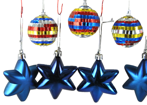 13 BALLINE DI NATALE / PALLINE glitter per X-MAS HOLIDAY inverno STAGIONE lotto misto ottime condizioni - Foto 4 di 15