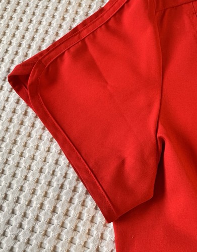 Adar Pro Flawless Plus Scrub Set Elevated V-Neck Top & Jogger Scrub Pants Red S - Picture 7 of 17