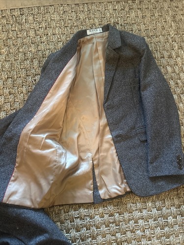 Bocaccio VERY NICE Black 3 Piece Suit Blazer Slacks Vest Boys Size 4 - Picture 3 of 11