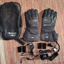 Outdoor Research Lucent AltiHeat Heated GORE-TEX GLOVES / SIZE M/M UNISEX