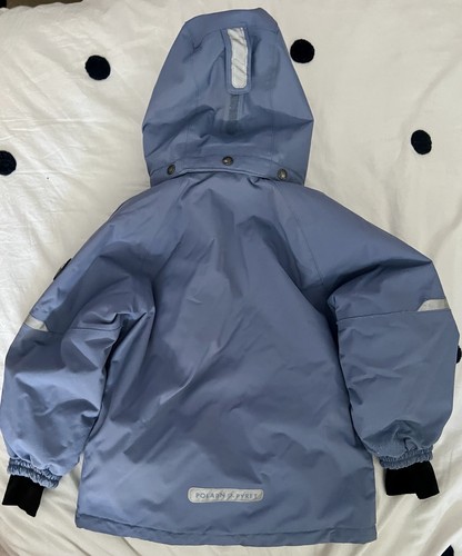 Polarn O Pyret Weather Pro Snowy Waterproof Padded Rain Coat Ski Jacket Blue 5-6 - Picture 2 of 10
