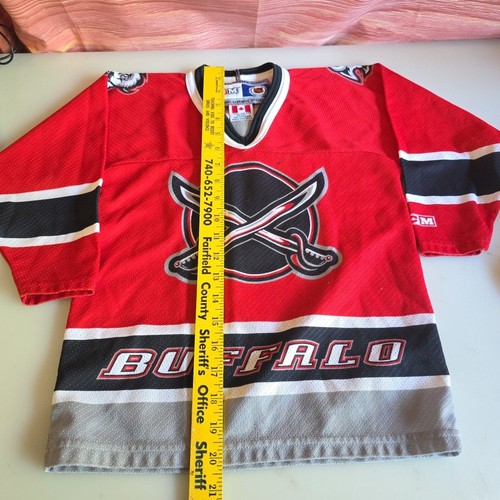 Vintage CCM Miroslav Satan NHL Buffalo Sabres Child Jersey (Rob Ray Autographed) - Picture 8 of 9