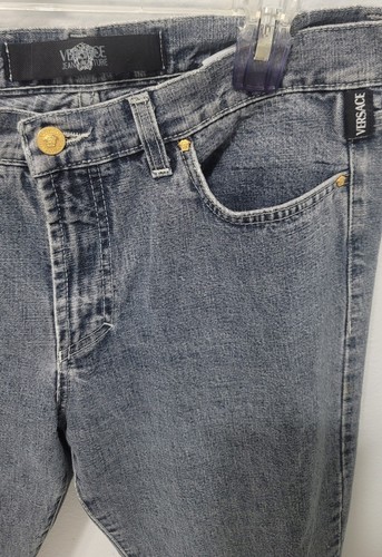 VERSACE JEANS COUTURE ELÁSTICOS TIRO ALTO BOLSILLOS RECTOS JEANS TALLA 30 - Imagen 2 de 5