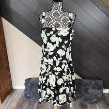 DressBarn Sleeveless Floral Fit & Flare Dress