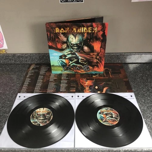 DOUBLE VINYL LP IRON MAIDEN VIRTUAL XI 724349391512 UK 1ST PRESS 1998 NM/NM