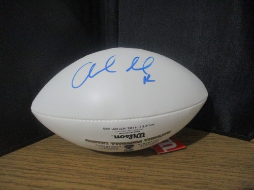 ANDREW LUCK autographed/signed NFL white panel mini football INDIANAPOLIS COLTS - Picture 2 of 7
