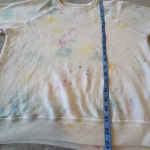 The Great Women Crew Neck Sweatshirt Top Sweat Shorts Set Confetti Tie Dye 1&3 - Picture 11 of 13
