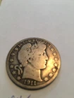 1911 s barber half dollar g/vg