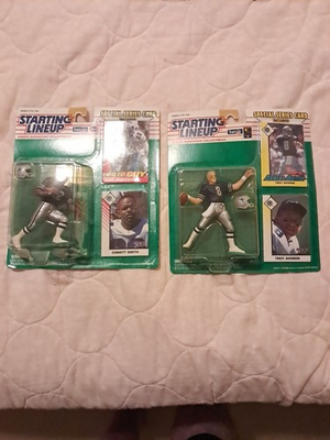 #ad 2 Starting Lineups 1993. Dallas Cowboys Set Troy Aikman And Emmit Smith. NIB $25.99