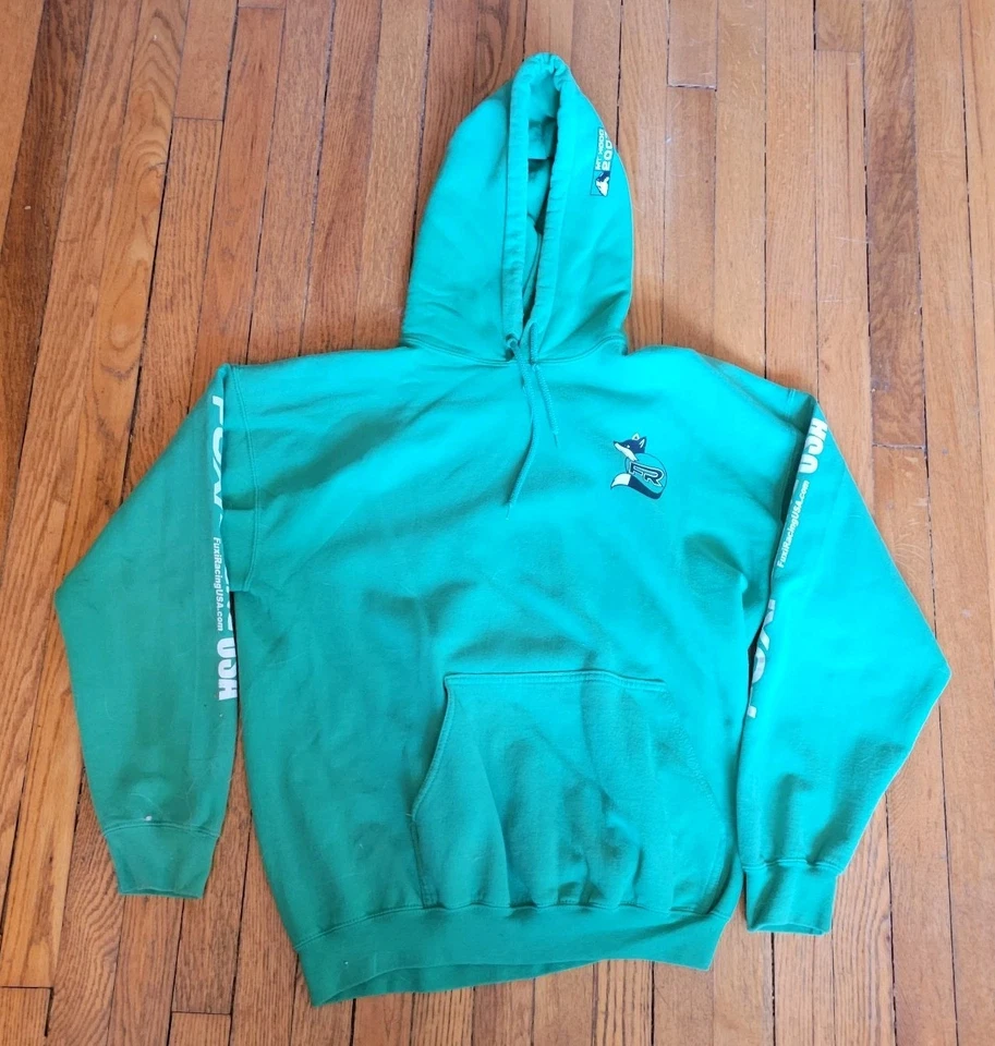 Fuxi racing USA Orange Hoodie Men's  ski racing outfitter Size Large - Image 2 of 3