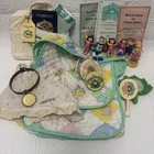 Vintage Cabbage Patch Large Lot Mini Figures Accessories Brush Mirror Button