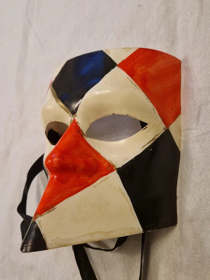 Mask Made Italy  Masquerade Genuine Vintage  Venezia Venice Carnival Ball Dance - Image 4 of 4