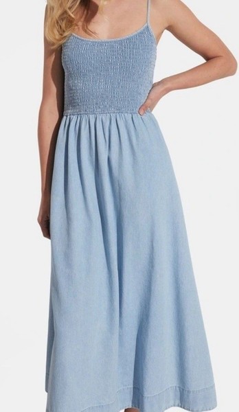 Ladies Decjuba Pippa Denim Midi Dress Size 14