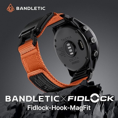 Bandletic Compatible with Garmin Fenix 7X 6X Pro/Fenix 8 51mm/5X Plus/3 HR Strap - Picture 3 of 6