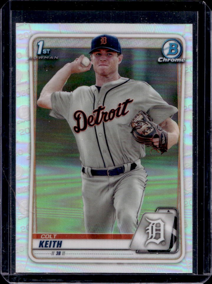 2020 Bowman Draft Colt Keith Chrome Refractor #BD-54 Tigers