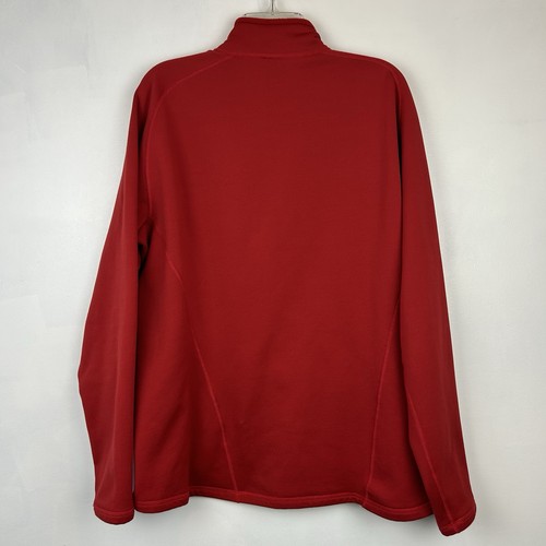 Arc'teryx Pullover Mens XL Red Polartec Fleece Half Zip Outdoor Sweater Logo - Picture 2 of 10