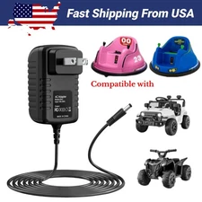 Charger Compatible With Flybar Bumper Car ride on 6V-Battery Power Supply Cord