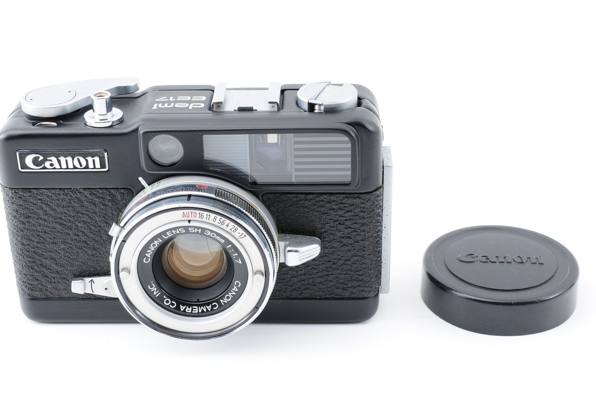 N MINT] Canon Demi EE17 35mm Black paint Half Frame Film Camera