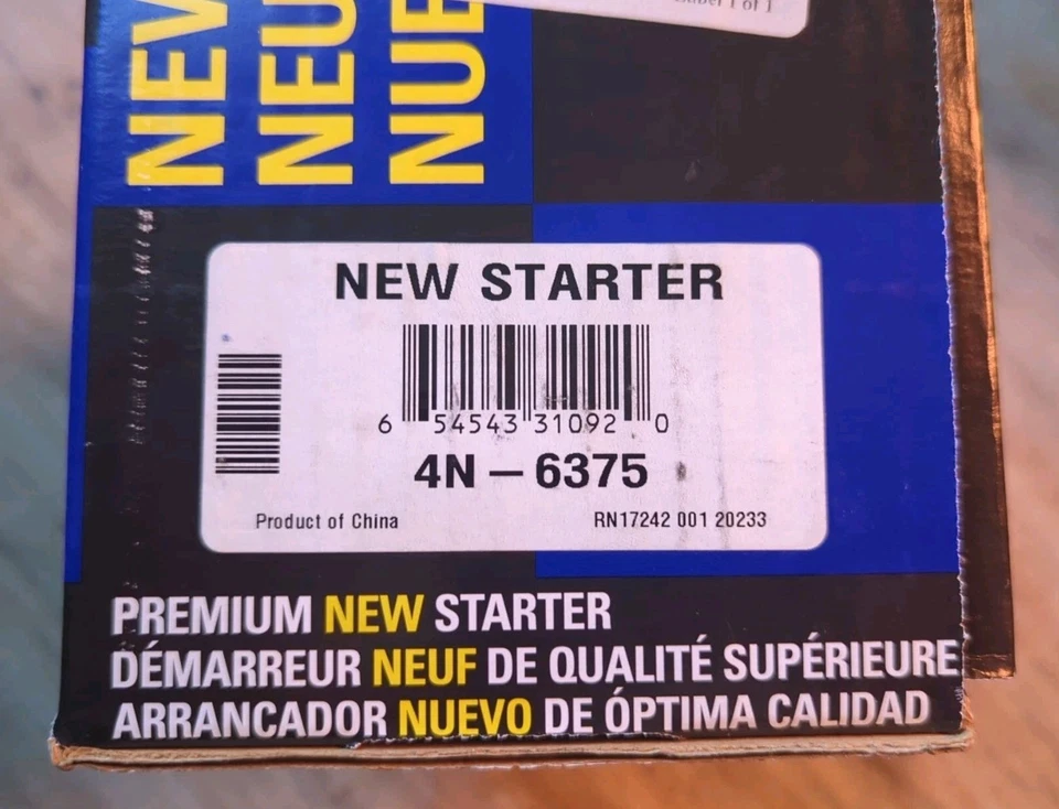 NAPA New Starter 4N6375 para Subaru Legacy Outback Baja Brat Loyale - Imagem 2 de 4