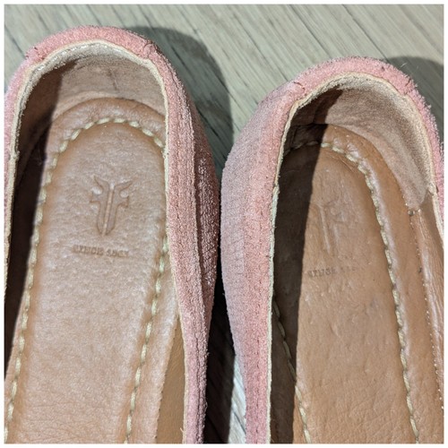Frye Womens Carson Round Toe Ballet Flats Rosewood Suede Size 8.5 NEW - Picture 3 of 8