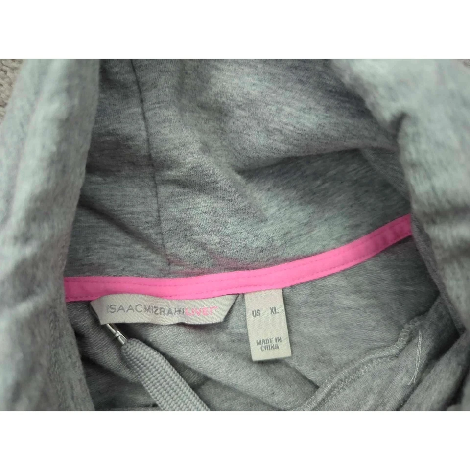 Isaac Mizrahi Live! Sudadera Mujer XL Gris Cuello Embudo Manga Larga Foto 4 de 4