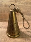 Anthropologie Patterned Antique Brass / Gold Metal Bell