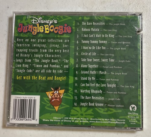 DISNEY'S JUNGLE BOOGIE : Walt Disney Soundtrack Cd SEALED CUTOUT -SEE PHOTO - Picture 2 of 4