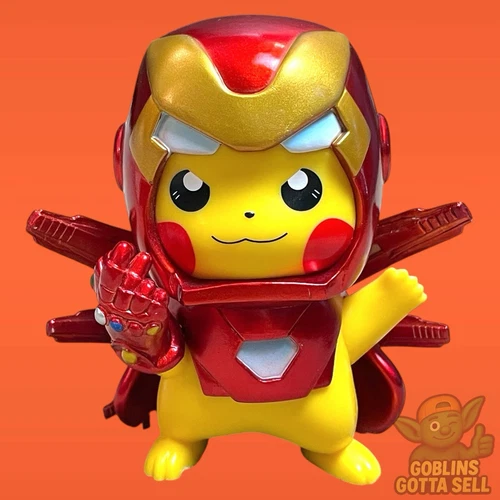Legend Creation: Pokémon & Marvel Studios - Pikachu Iron Man Avengers Toy (4”)