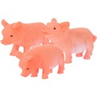  3 Pcs Minature Figures Plastic Farm Animals Figurine Tiny Figurines