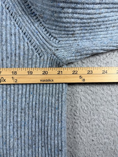 NEU J Crew Merinowollmischung Stehkragen Pullover Damen Large blau - Bild 2 von 8
