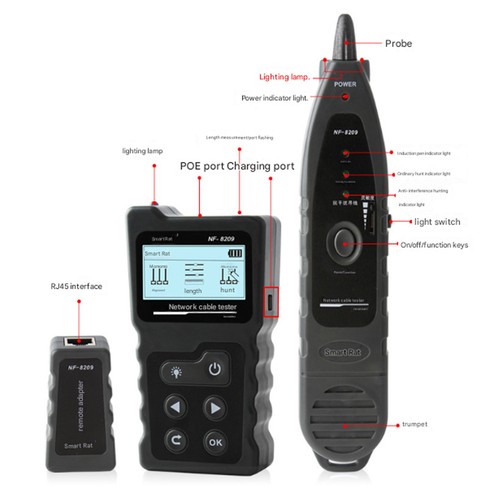 NF-8209 Lan Cable POE Wire Checker Cat5/Cat6 Lan Network Cable Wiremap Tester - Picture 14 of 15