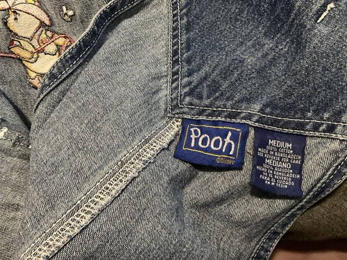 Vintage Winnie Puuh Denim Overall Cowboy Pooh Damen Medium gebraucht, in einwandfreiem Zustand - Bild 7 von 7