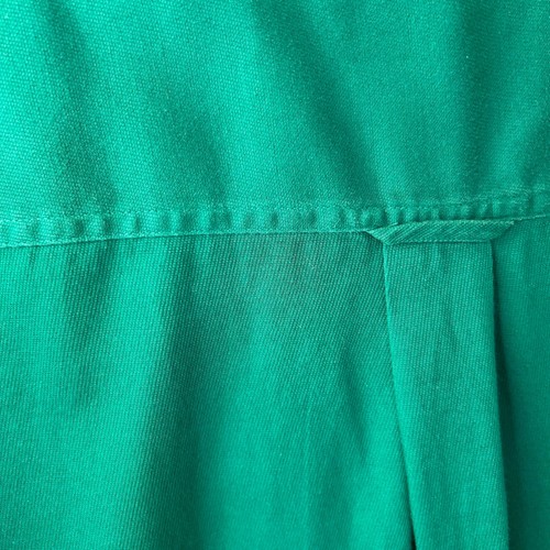 VTG Chaps Ralph Lauren Men's M Green Cotton Crest Button Down Short Sleeve Shirt - Picture 7 of 13