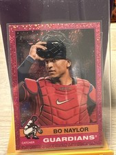 2025 Topps Heritage Bo Naylor Pink Speckle