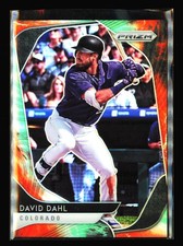 2020 Panini Prizm #169 David Dahl Cosmic Haze Prizm Colorado Rockies