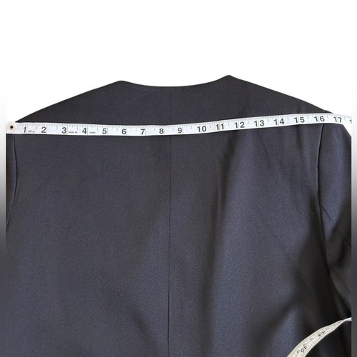 Blazer NA-KD negro de gran tamaño sin solapa para mujer talla 34 EU/US 2 trabajo minimalista - Imagen 13 de 15