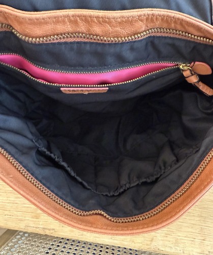 Schultertasche Elliott Lucca geflochtenes Leder cognac braun SABINE - Bild 8 von 9