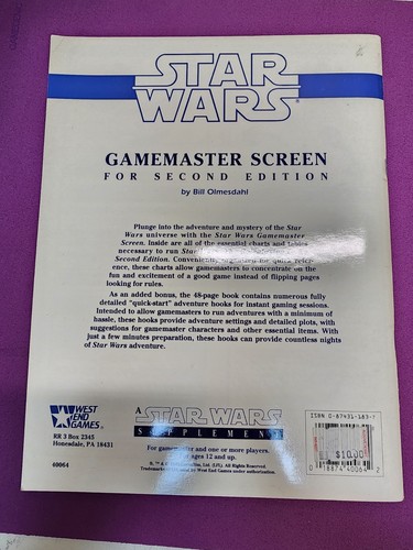 Star Wars RPG, Gamemaster Screen für 2. Edition, sehr gut, West End Spiele wh - Bild 2 von 13