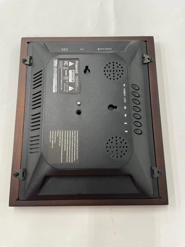 Polaroid - 8in Digital Photo Frame - Distressed Wood Frame- (Read)-Working - Image 4 of 4