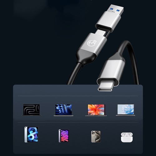 Boîtier de disque SSD USB4 RGB 40Gbps compatible avec Thunderbolt 3/4 M.2 NVME - Photo 4/11