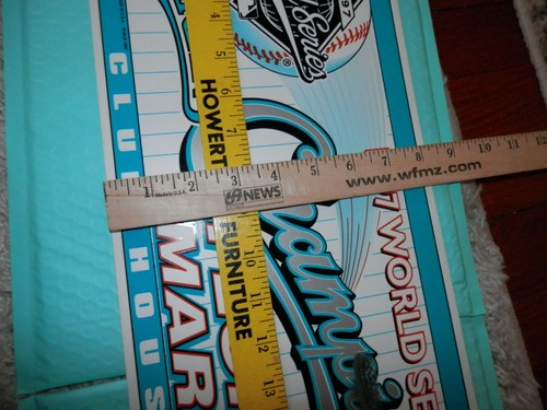 Florida Marlins World Series 1997 wall sign Vtg New man cave, club house sign - Picture 8 of 8